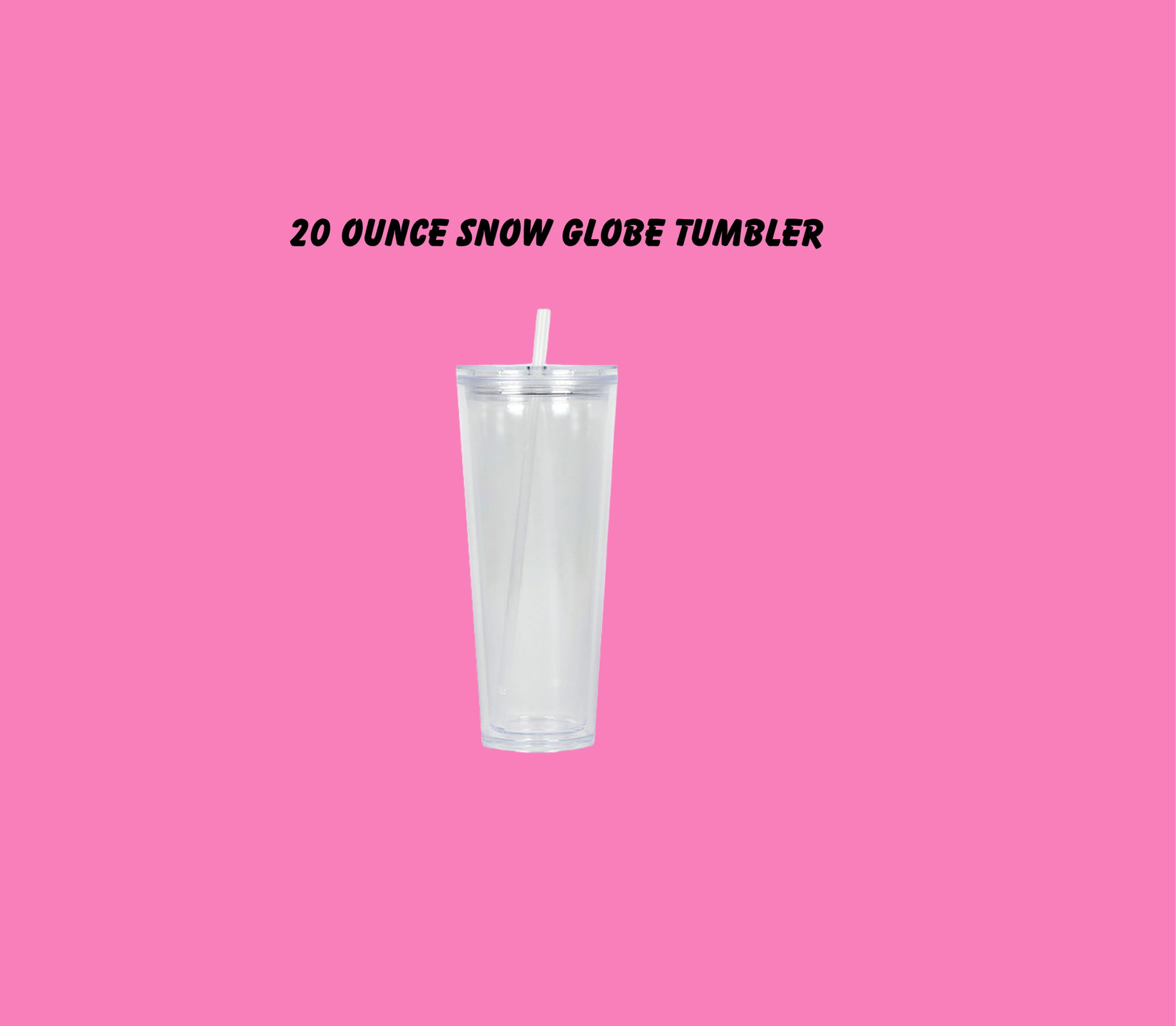 20oz Snow globe Tumbler