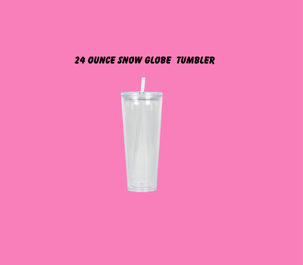 24oz Snow Globe Tumbler