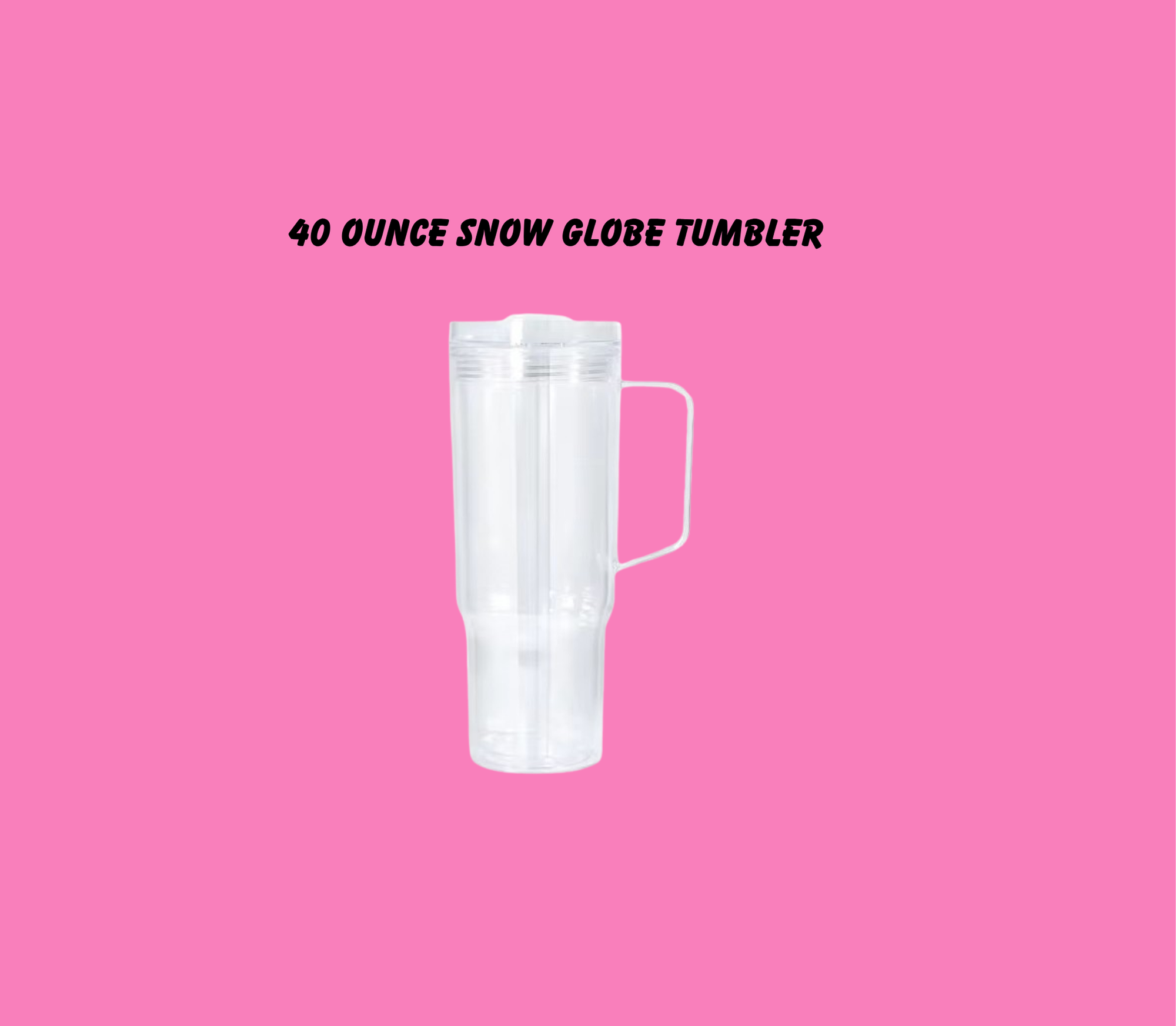 40oz Snow Globe Tumbler