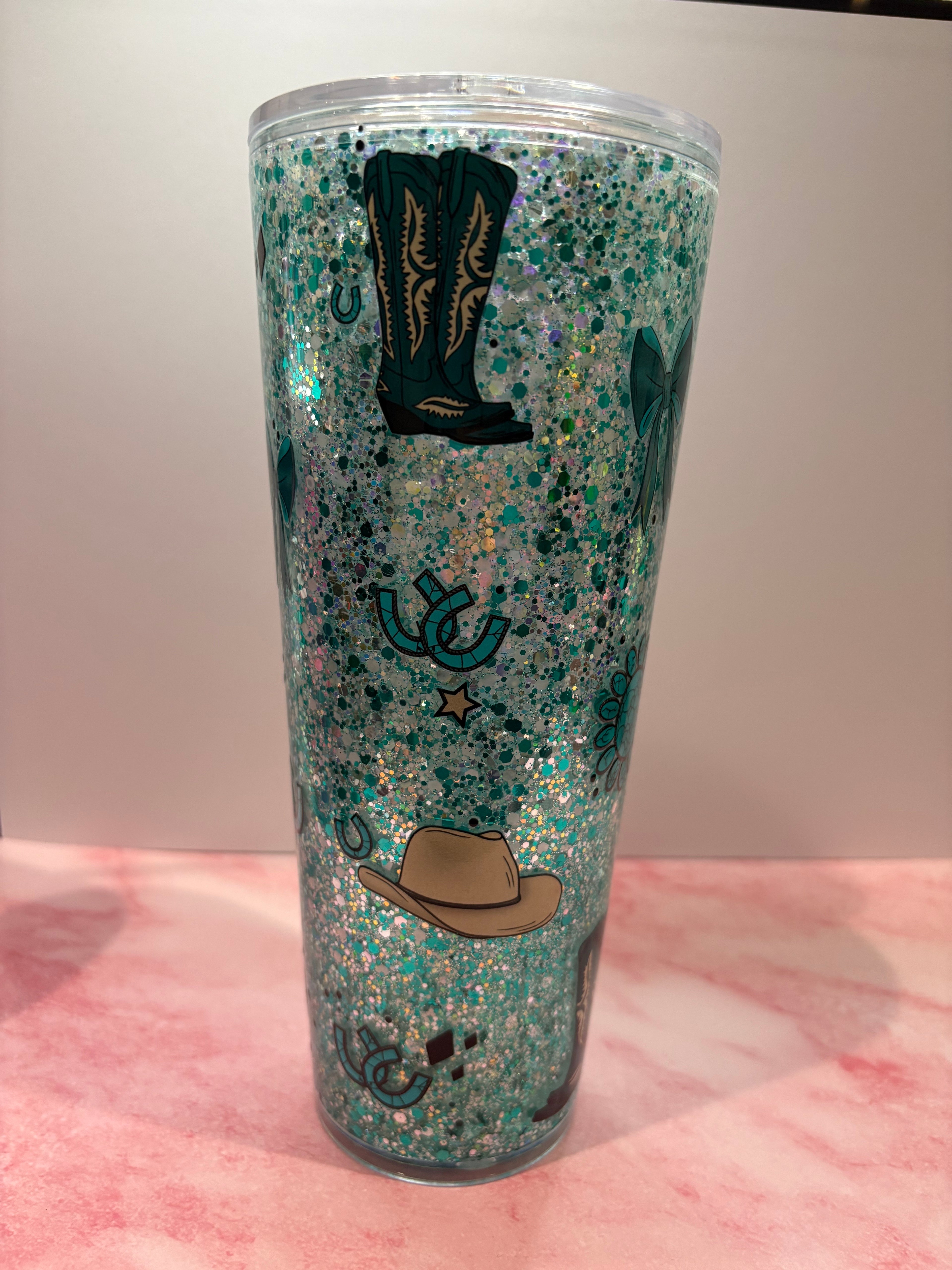 40oz Snow Globe Tumbler