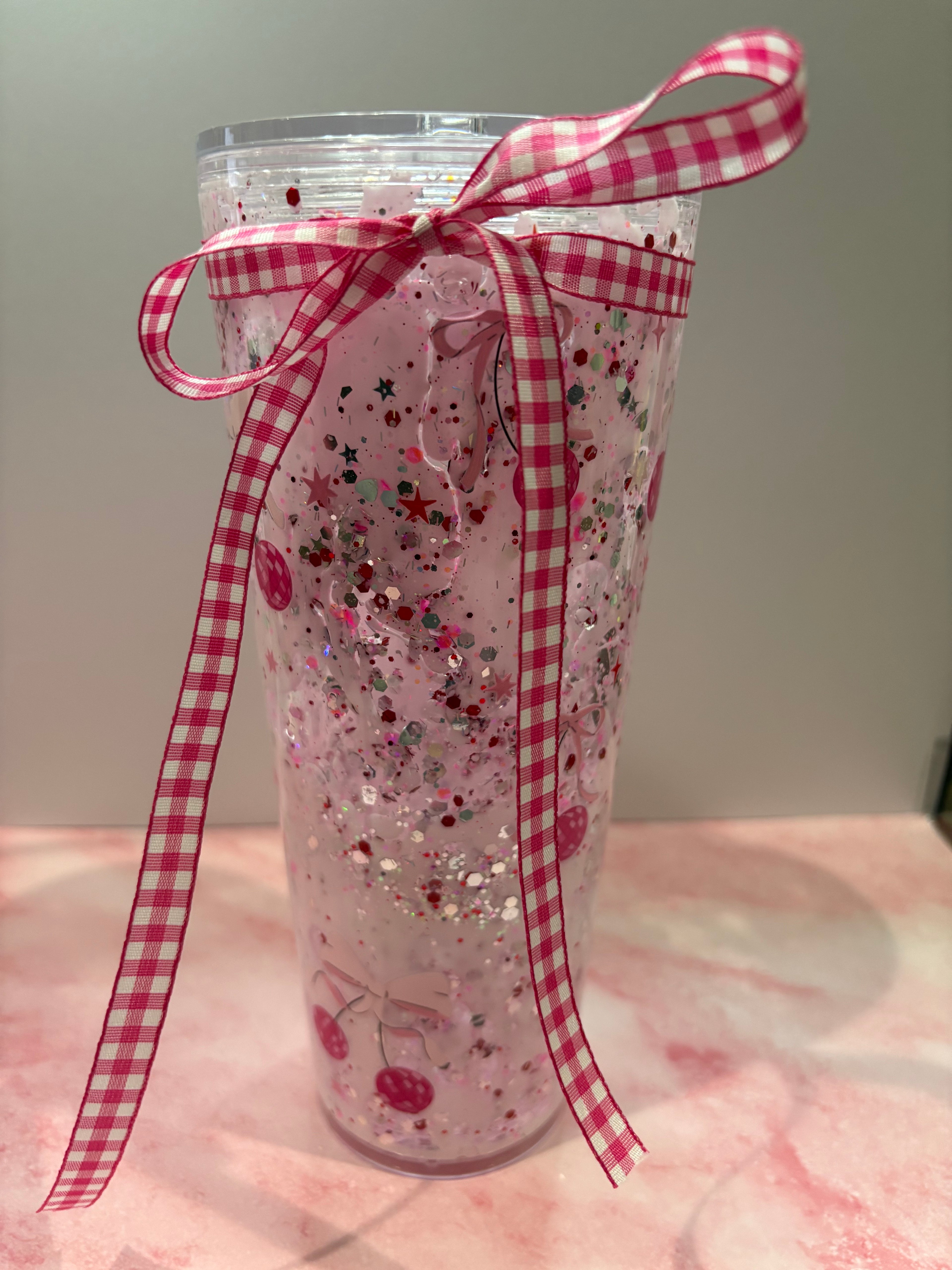 24oz Snow Globe Tumbler