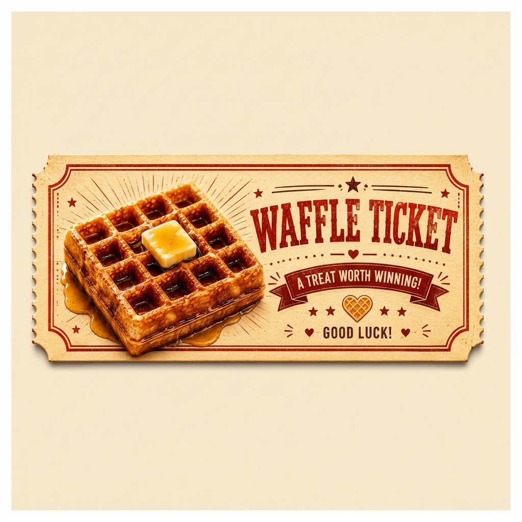 Waffle Ticket with padding