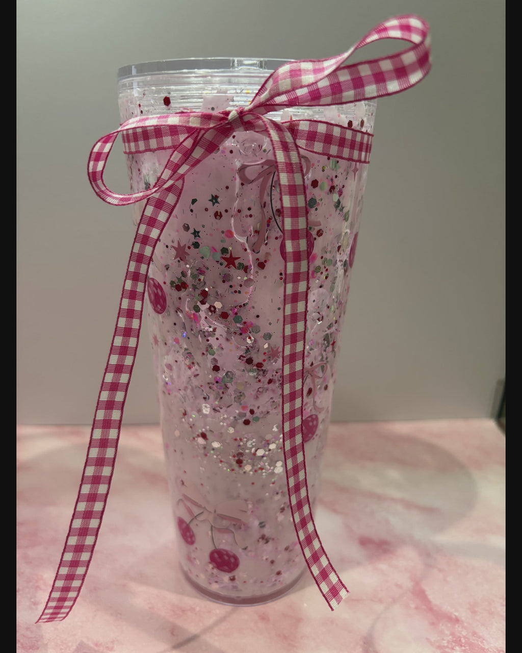 24oz Snow Globe Tumbler